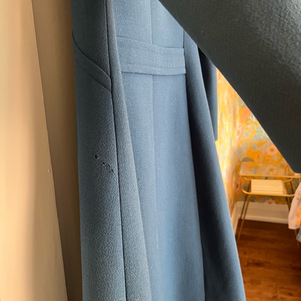 Vintage wool winter coat with removable fur collar - Picture 8 of 8
